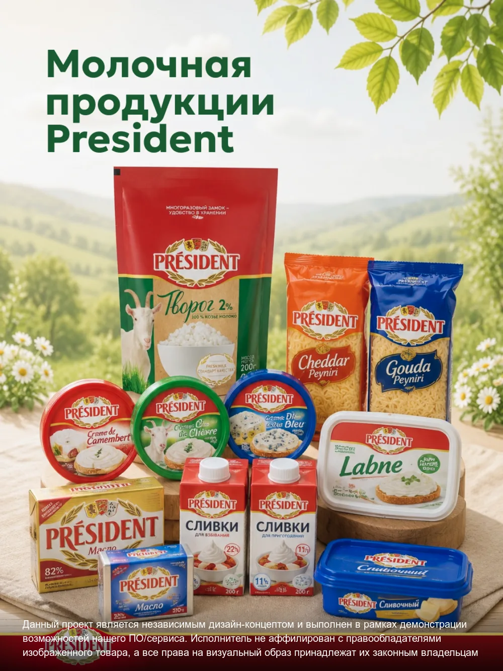 Творог President – слайд 5